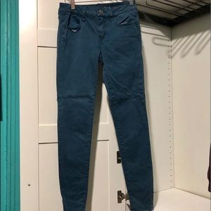 American Eagle Super Stretchy Blue Jeggings